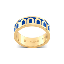 Load image into Gallery viewer, L&#39;Arc de DAVIDOR Ring MM, 18k Yellow Gold with Lacquered Ceramic - DAVIDOR
