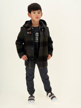 Load image into Gallery viewer, Check cloth coat
