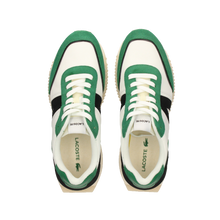 Load image into Gallery viewer, Lacoste L-Spin Deluxe Textile Accent Sneaker White/Black/Green Men 7-43SMA0066-082
