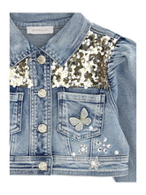 Load image into Gallery viewer, Jeans jacket with sequins
