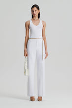 Load image into Gallery viewer, Crepe Knit Singlet White
