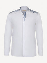 Load image into Gallery viewer, Camicia New Onda white fabric texture  100% Capri
