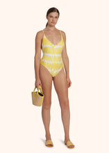 Load image into Gallery viewer, Kiton yellow swimsuit for woman, in polyester 5
