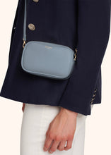 Load image into Gallery viewer, Kiton sky blue bag for woman, in calfskin 5
