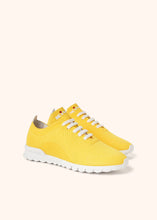 Load image into Gallery viewer, Kiton yellow sneakers shoes for woman, in cotton 2
