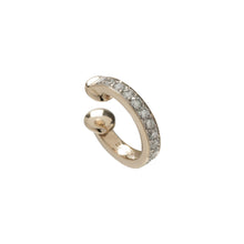 Load image into Gallery viewer, 18k white gold earring with diamonds
