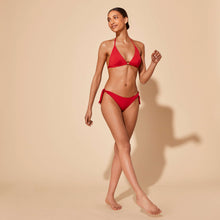 Load image into Gallery viewer, Women Mini brief to be tied Bikini Bottom Plumetis
