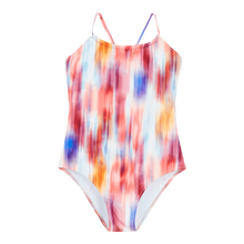 Load image into Gallery viewer, Girls One-piece Swimsuit Ikat Flowers
