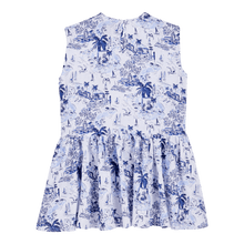 Load image into Gallery viewer, Girls Linen Dress Riviera
