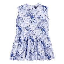 Load image into Gallery viewer, Girls Linen Dress Riviera
