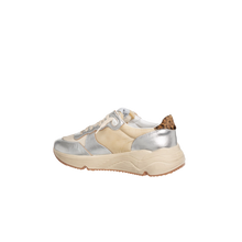 Load image into Gallery viewer, Golden Goose Running Sole Nylon and Laminated Upper Beige Silver Cream Antique Women GWF00215.F003242.81788
