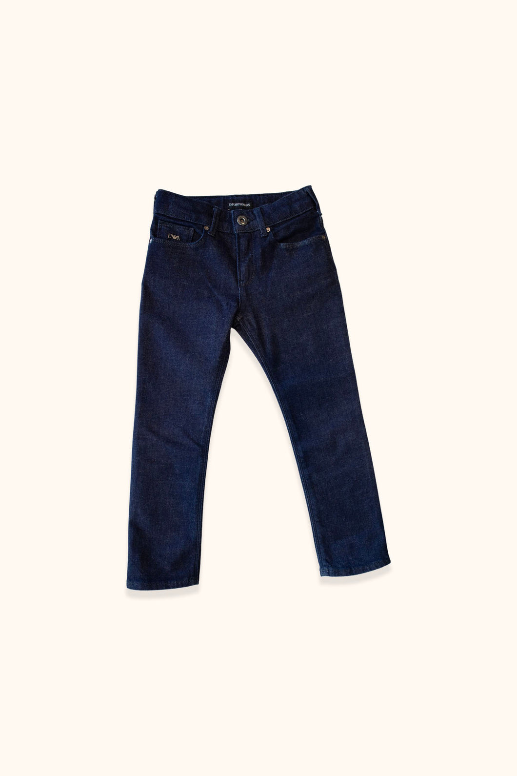 Giorgio Armani Kids Dark Wash Lightweight Skinny Jeans