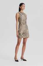 Load image into Gallery viewer, Floral weave mini dress - brush
