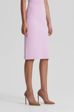 Load image into Gallery viewer, Crepe Knit Pencil Skirt Mauve
