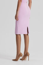 Load image into Gallery viewer, Crepe Knit Pencil Skirt Mauve
