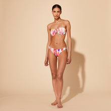 Load image into Gallery viewer, Women Bandeau Bikini Top Ikat Flowers
