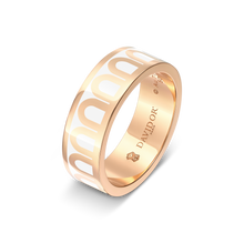 Load image into Gallery viewer, L&#39;Arc de DAVIDOR Ring MM, 18k Rose Gold with Lacquered Ceramic - DAVIDOR
