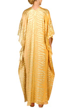 Load image into Gallery viewer, Metallic Ombre Tiger Lined Boubou Caftan
