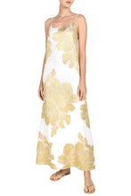Load image into Gallery viewer, Metallic Big Flower Cami Dress
