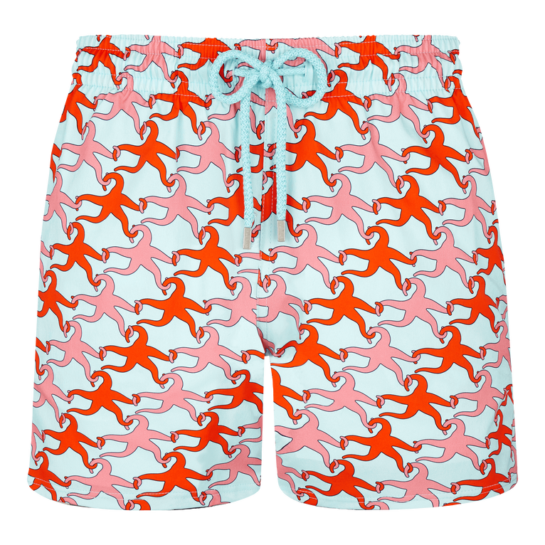 Men Stretch Swim Trunks Valentine Stars