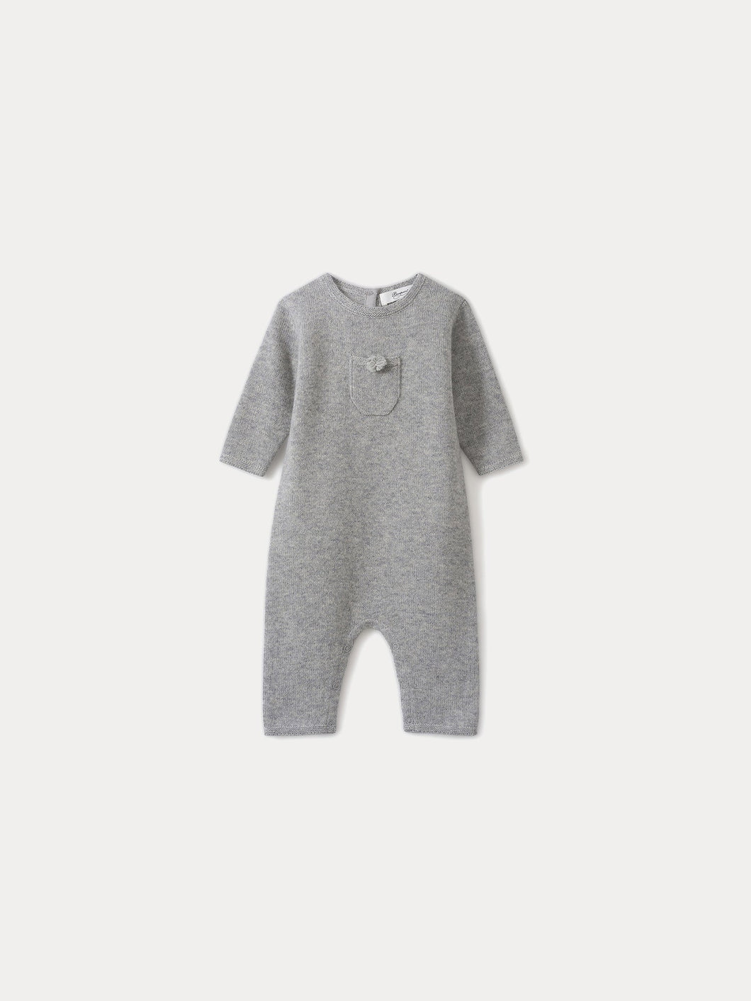 babies playsuit heathered gray