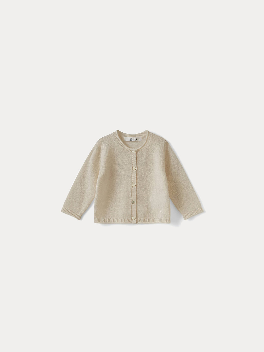baby cashmere cardigan milk white