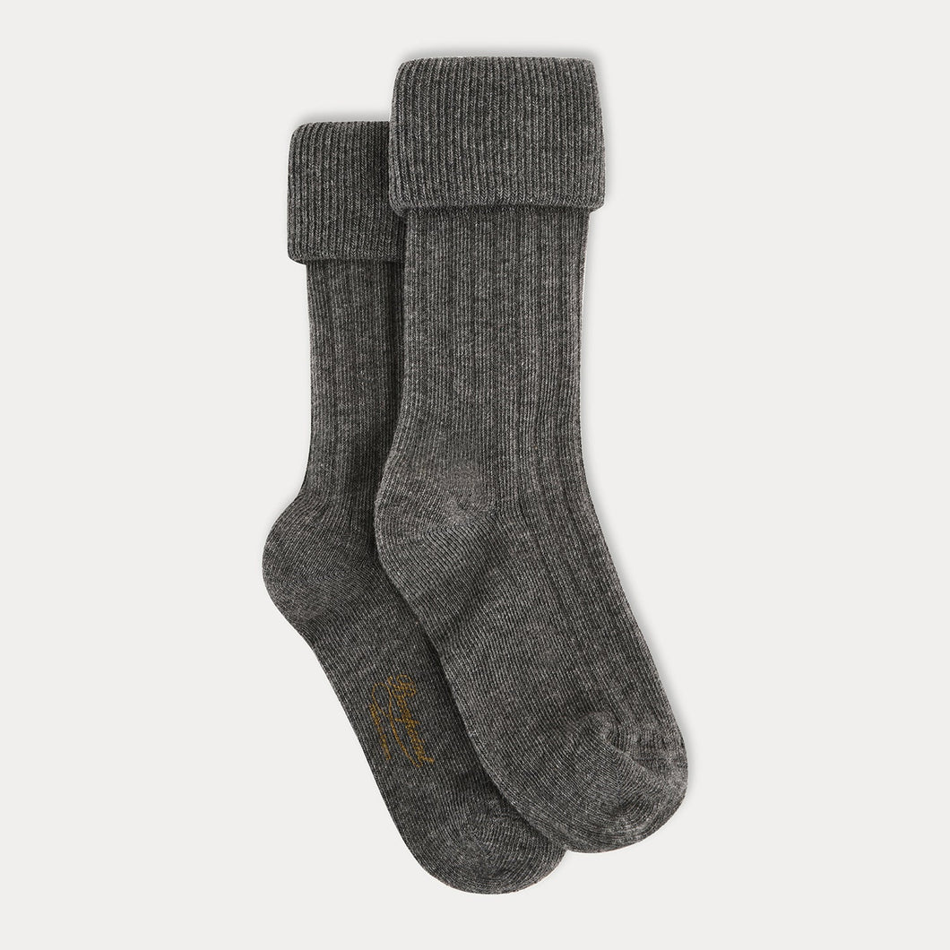 socks heathered gray