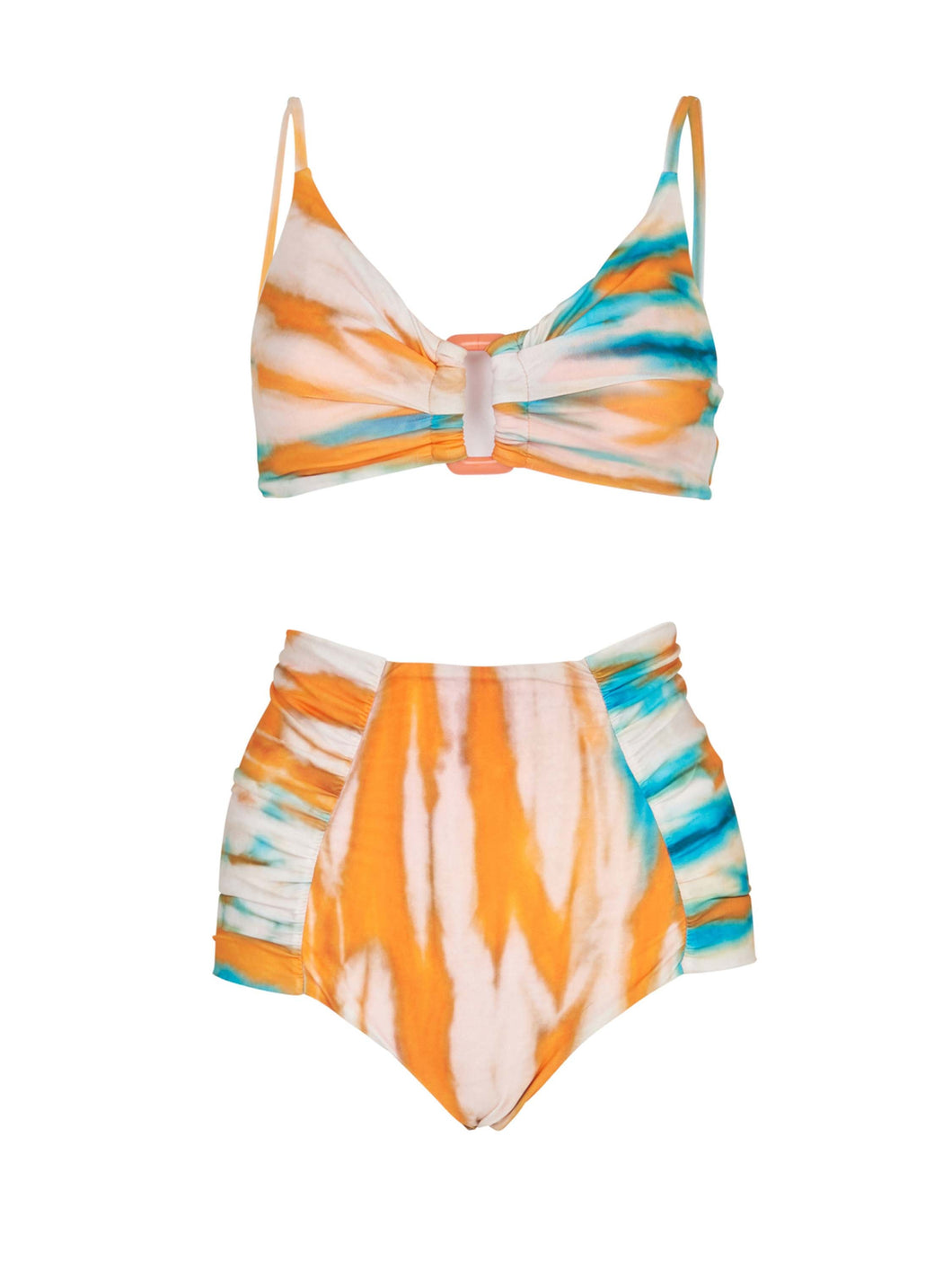 Fern Top + Hilaria Bikini Orange/Turquoise