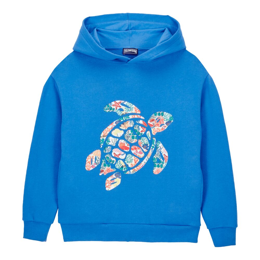 Hoodie Sweatshirt Turtle printed Fonds Marins Multicolores
