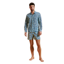 Load image into Gallery viewer, Cotton Voile Lightweight Shirt Turtles Leopard
