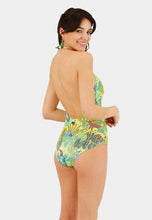 Load image into Gallery viewer, Halter One-Piece Swimsuit Jungle Rousseau
