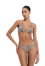 Load image into Gallery viewer, Bikini Bottom Midi Brief Turtles Leopard

