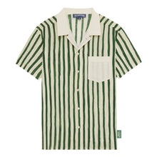 Load image into Gallery viewer, Linen Bowling Shirt HS Stripes - Vilebrequin x Highsnobiety
