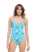 Load image into Gallery viewer, One-piece Swimsuit Flowers Tie &amp; Dye
