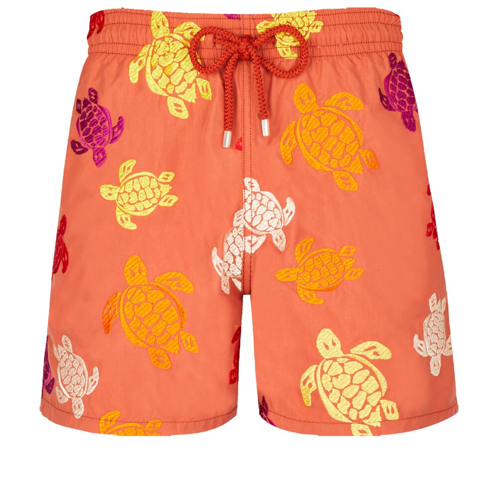 Swim Shorts Embroidered Ronde Tortues Multicolores - Limited Edition