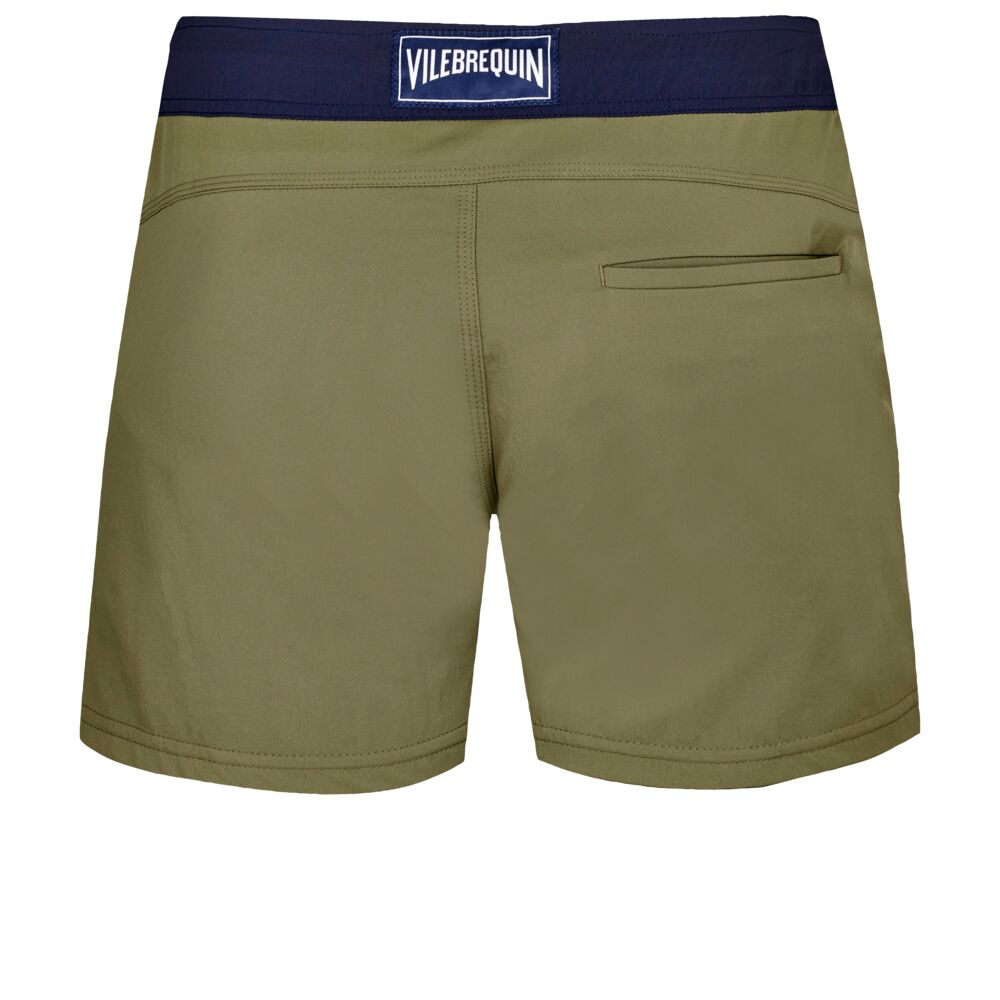 Vilebrequin Stretch Swim Shorts Flat Belt Men Green