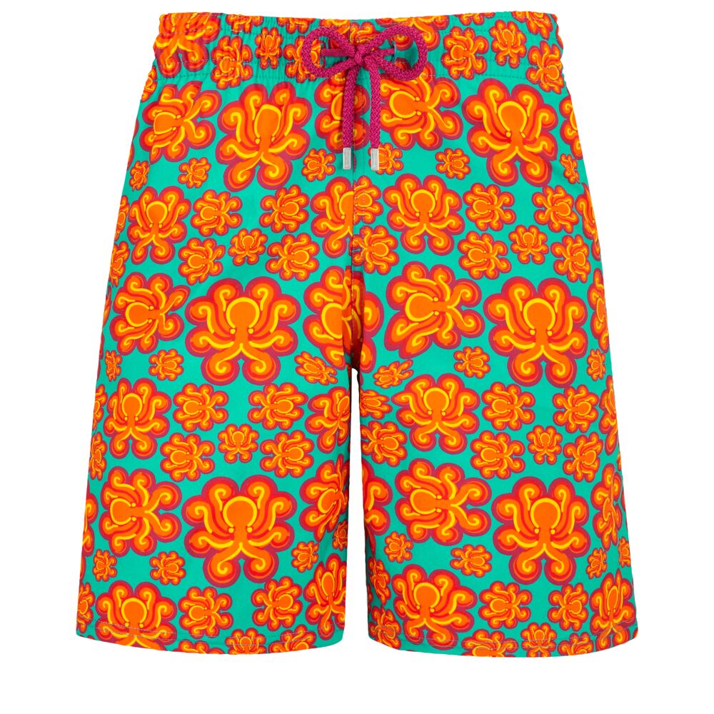 Long Swim Shorts Poulpes Neon