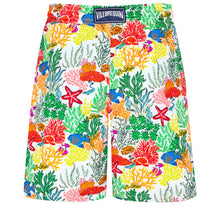 Load image into Gallery viewer, Long Swim Shorts Fond Marins Multicolores
