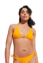 Load image into Gallery viewer, Triangle Bikini Top Plumetis
