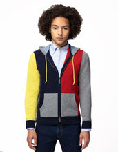 Load image into Gallery viewer, COLOR BLOCKED CASHMERE HOODIE
