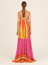 Load image into Gallery viewer, Eva Dress Fuschia Lime Stripes
