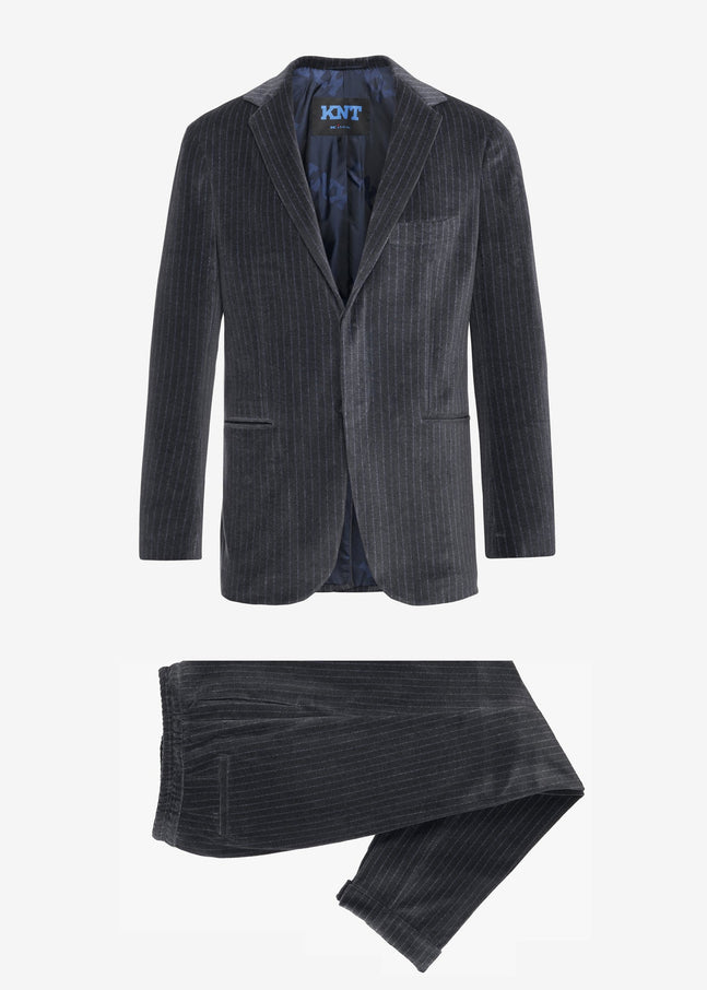 Kiton medium grey suit, made of cotton