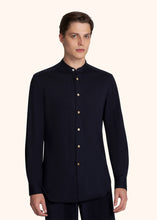 Load image into Gallery viewer, Kiton blue shirt for man, in cotton 2

