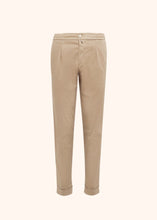 Load image into Gallery viewer, Kiton beige trousers for man, made of cotton
