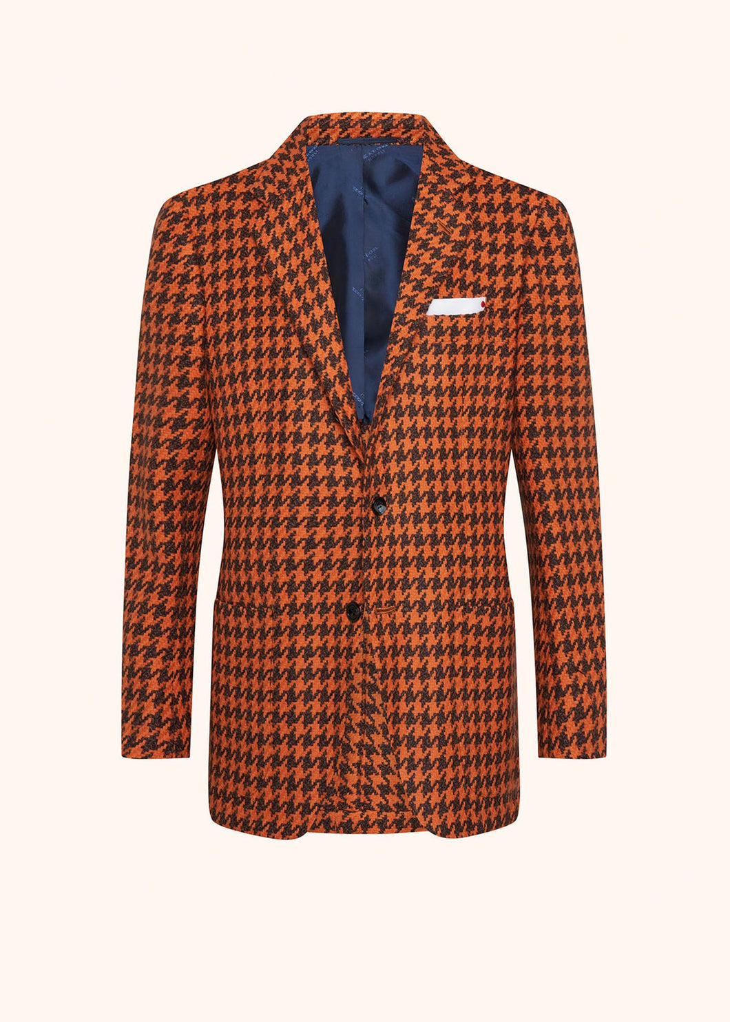 Kiton orange jacket for man, in cashmere 1