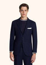 Load image into Gallery viewer, Kiton blue jacket for man, in virgin wool 2
