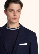 Load image into Gallery viewer, Kiton blue jacket for man, in virgin wool 4

