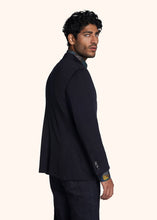 Load image into Gallery viewer, Kiton blue single-breasted jacket for man, made of virgin wool - 3
