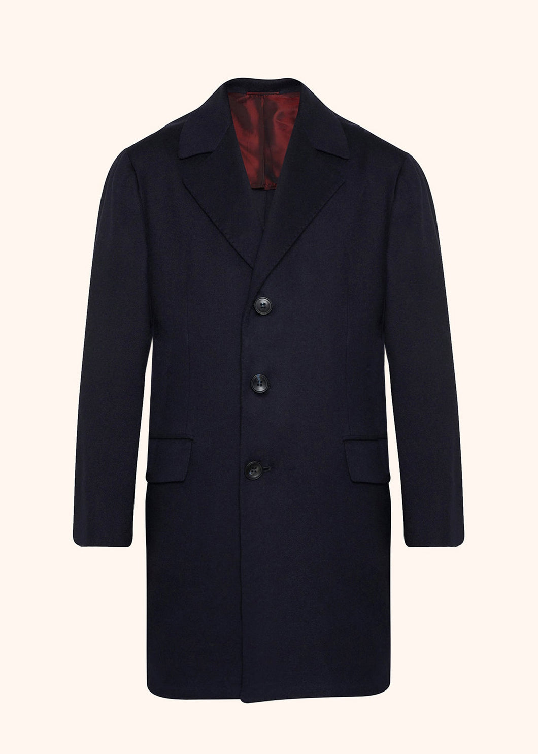 Kiton blue outdoor jacket for man, in cashmere 1