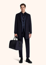 Load image into Gallery viewer, Kiton blue outdoor jacket for man, in cashmere 5
